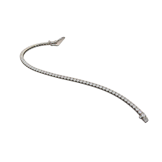 Bracciale Tennis in Oro Bianco 18kt con DiamantiNaturali_AtelierOrafo__nudo2