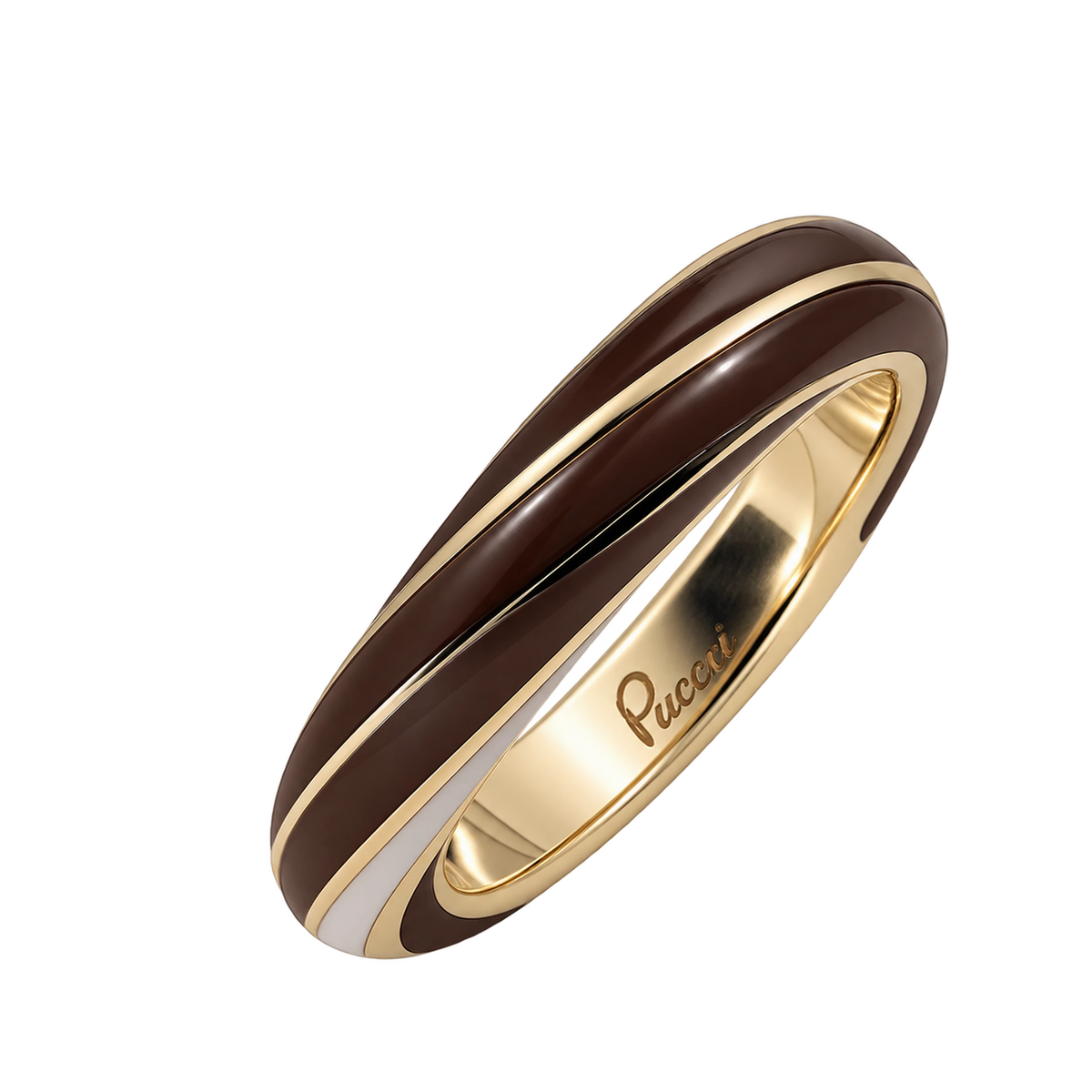 Fede Argento 925 Dorato Hyceram Cacao | Atelier Orafo | nudo2