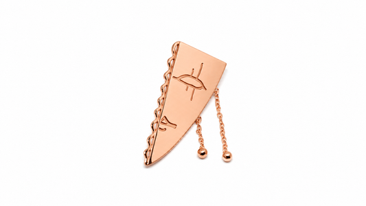 Orecchino Mi Ami Oro rosa 9kt | Atelier Orafo | master