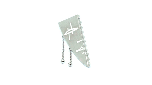 Orecchino Ti Amo Argento 925 Smalto Bianco | Atelier Orafo | master