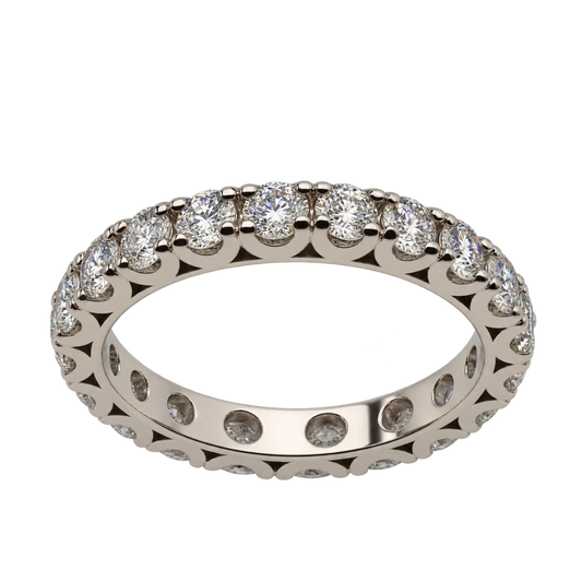 Anello Eternity Oro 18kt Diamanti Natuali 1,52 | Atelier Orafo | nudo
