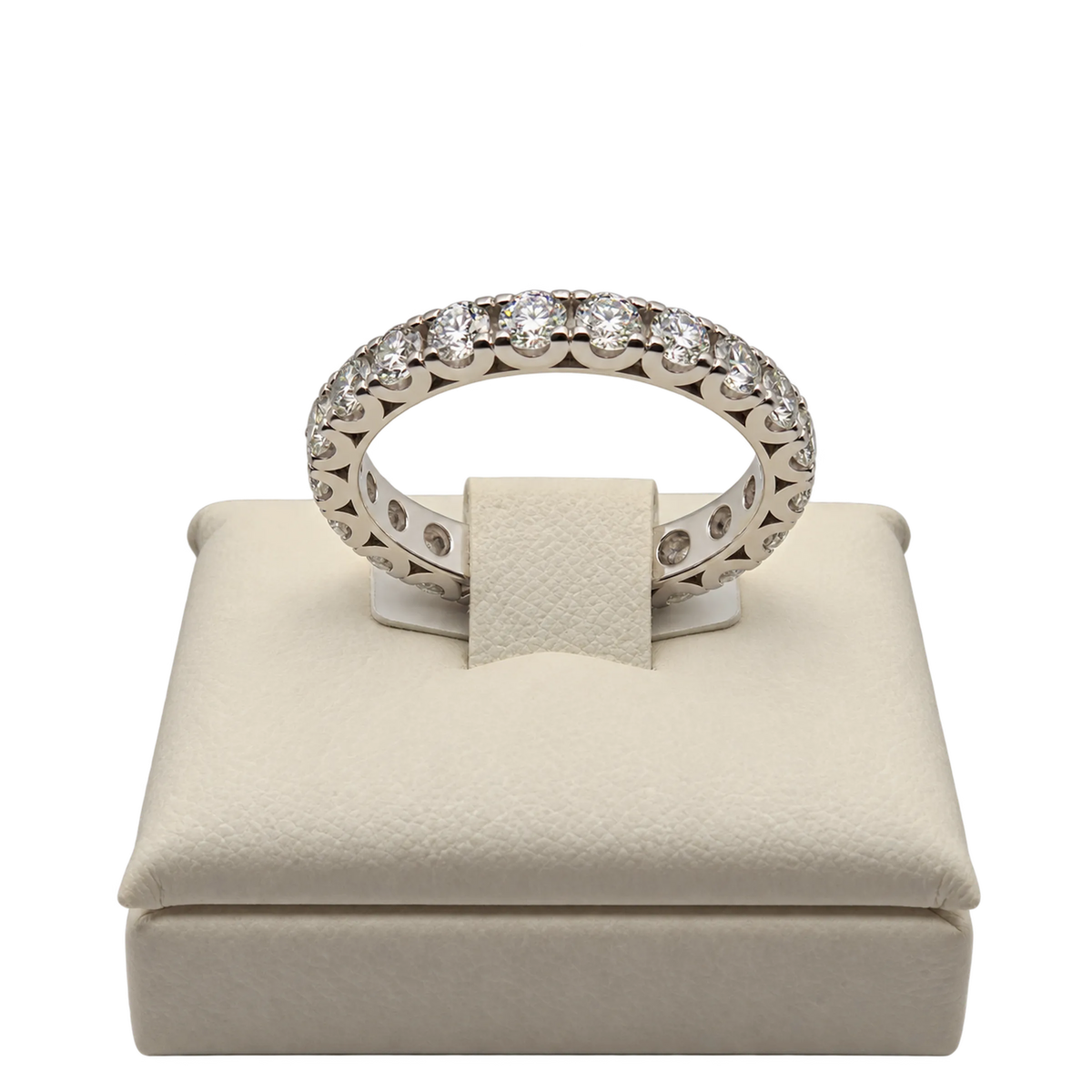 Anello Eternity Oro 18kt Diamanti Natuali 1,52 | Atelier Orafo | nudo2