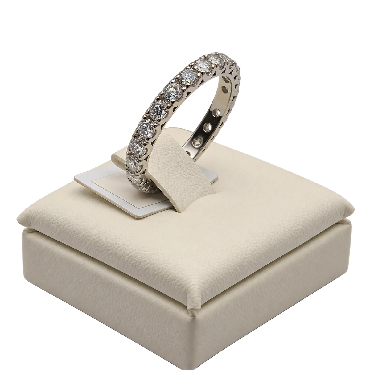Anello Eternity Oro 18kt Diamanti Natuali 1,52 | Atelier Orafo | nudo4