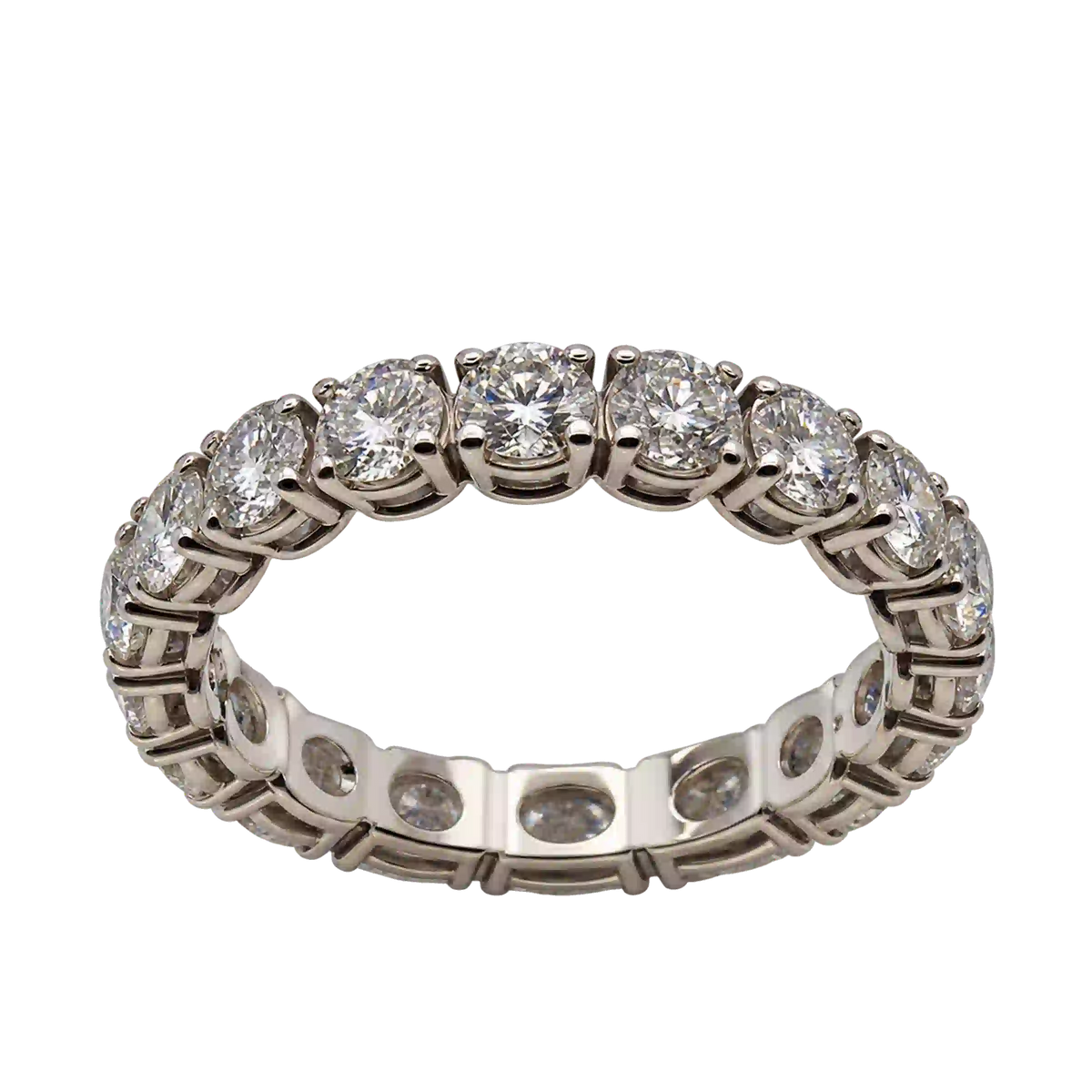 Anello Eternity Oro 18kt Diamanti Naturali 2,51 | Atelier Orafo | nudo2