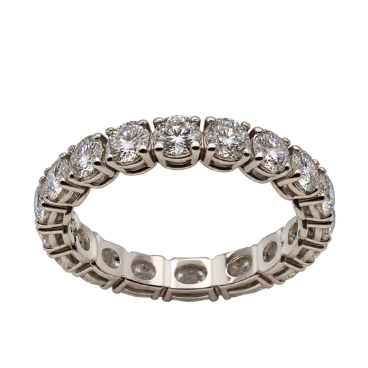 Anello Eternity Oro 18kt Diamanti Naturali 2,51 | Atelier Orafo | nudo2