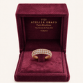 Anello Oro Rosa 18 kt con  Diamanti naturali con scatola | Atelier Orafo | Scatola