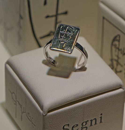 Anello Segni Angeleri Argento 925 | Atelier Orafo | supporto