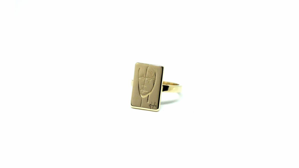 Anello Segni Angeleri Oro Giallo 9kt | Atelier Orafo | master