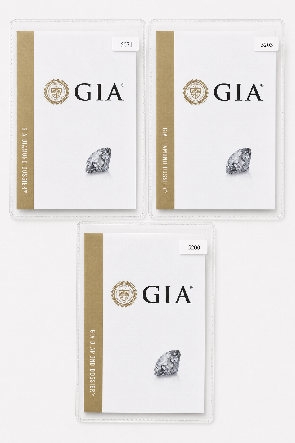 Anello Trilogy in Oro Bianco 18kt con Diamanti Naturali Certificati GIA