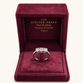 Anello Trilogy in Oro Bianco 18kt con Diamanti Naturali Certificati GIA con scatola