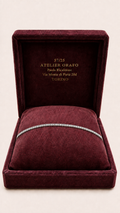 Bracciale Tennis Oro Bianco 18kt e Diamanti Naturali con Scatola  | Atelier Orafo | scatola2
