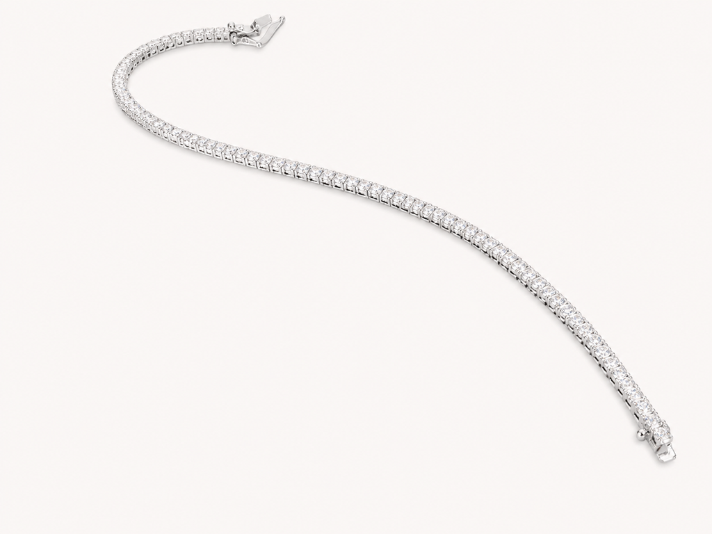Bracciale Tennis in Oro Bianco 18kt con Diamanti Naturali_AtelierOrafo__nudo2