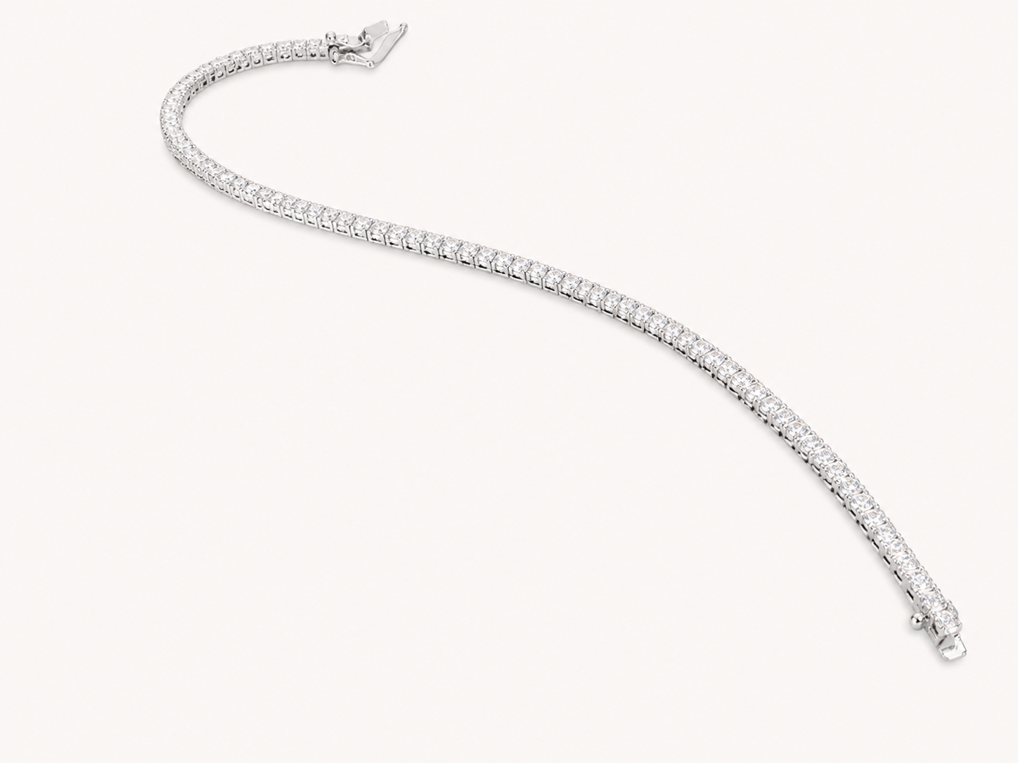 Bracciale Tennis in Oro Bianco 18kt con Diamanti Naturali_AtelierOrafo__nudo2