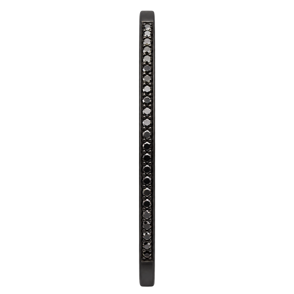 Bracciale Titanio Diamanti Neri Naturali | Atelier Orafo | nudo2