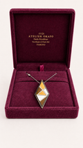 Girocollo in Oro Giallo 18 kt con Diamanti Naturali e HyCeram®