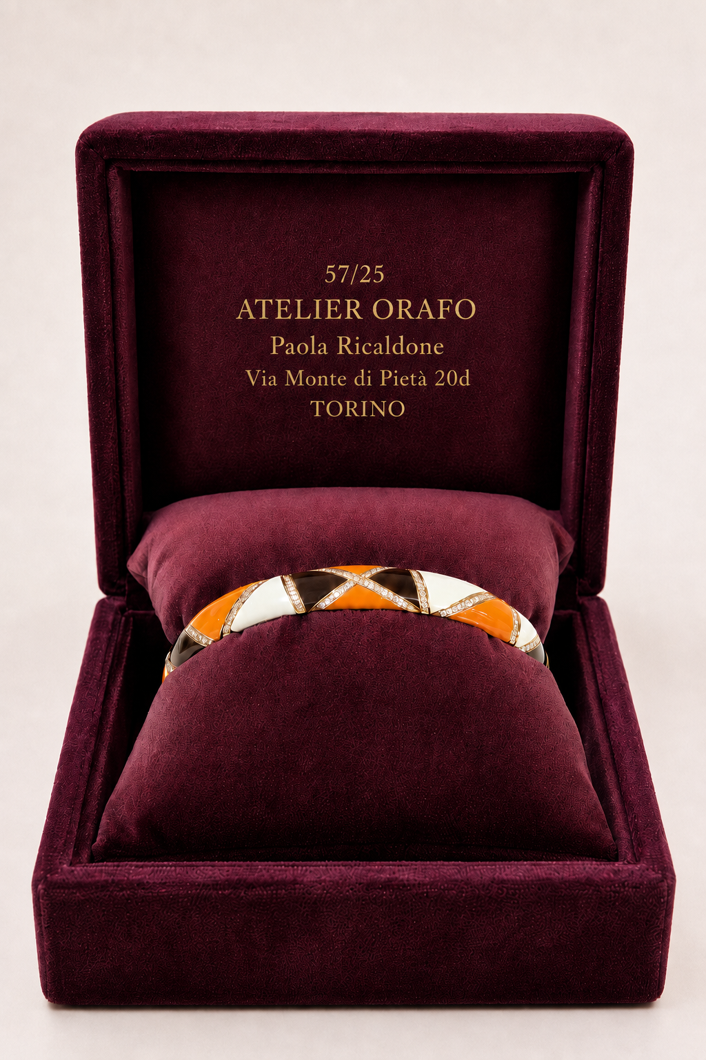Bracciale in Oro Giallo 18 kt con Diamanti Naturali e HyCeram®