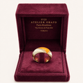 Anello in Oro Giallo 18 kt con Diamanti Naturali e HyCeram®