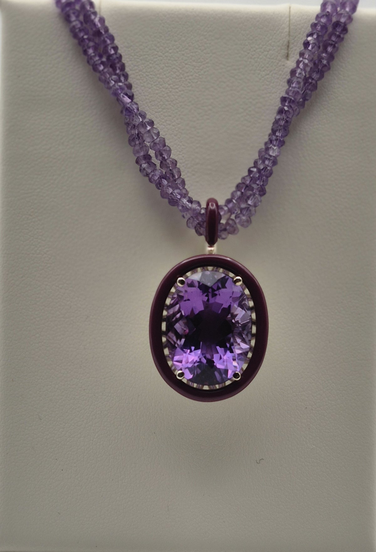 Collana Ametista Argento 925 Ametista Naturale Hyceram | Atelier Orafo | nudo