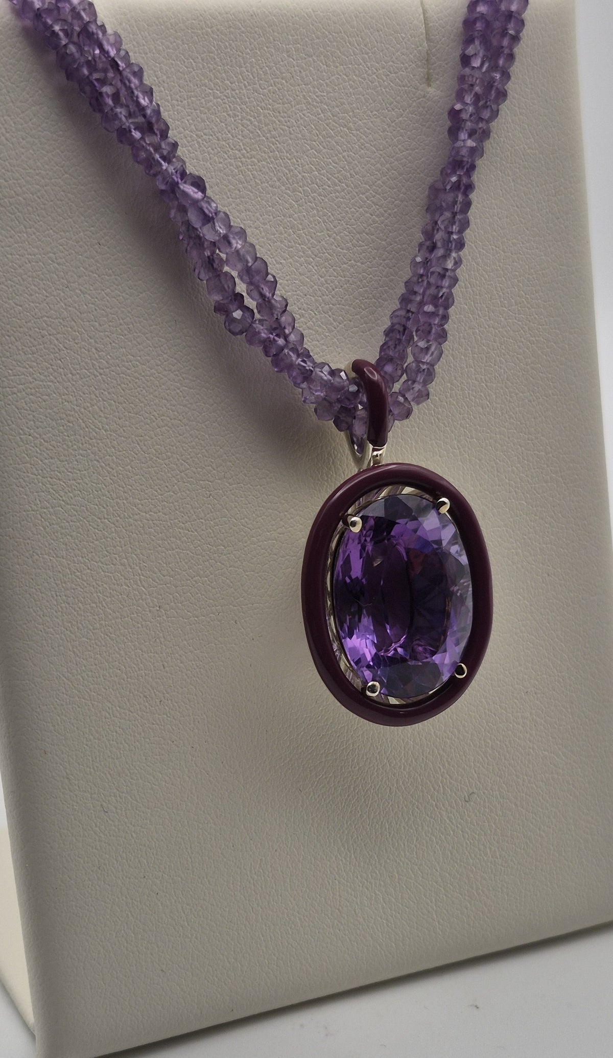 Collana Ametista Argento 925 Ametista Naturale Hyceram | Atelier Orafo | nudo2