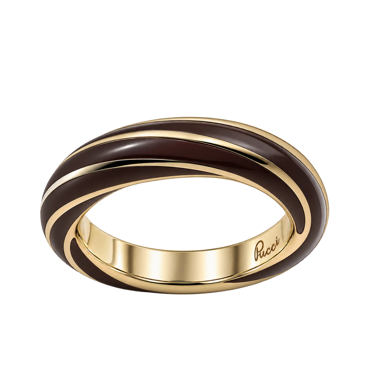 Fede Argento 925 Dorato Hyceram Cacao | Atelier Orafo | nudo