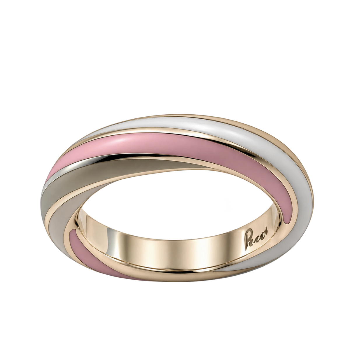 Fede Argento 925 Hyceram Verde Rosa Bianco | Atelier Orafo | nudo