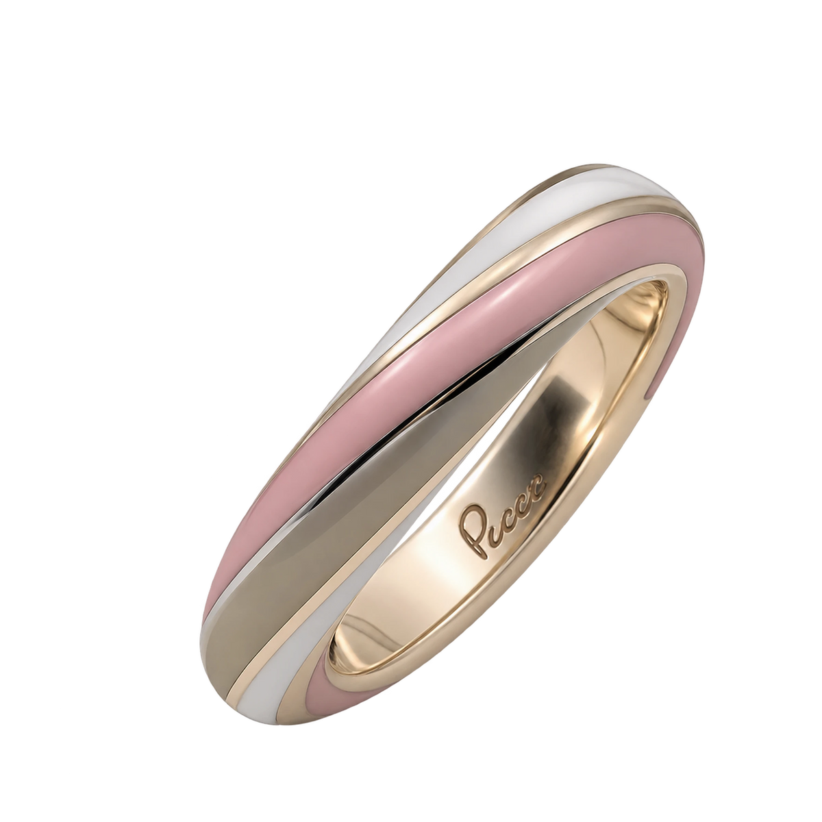 Fede Argento 925 Hyceram Verde Rosa Bianco | Atelier Orafo | nudo2