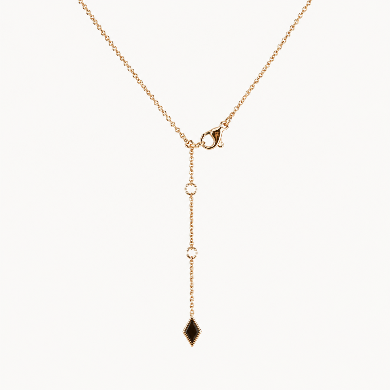 Girocollo in Oro Giallo 18 kt con Diamanti Naturali e HyCeram®