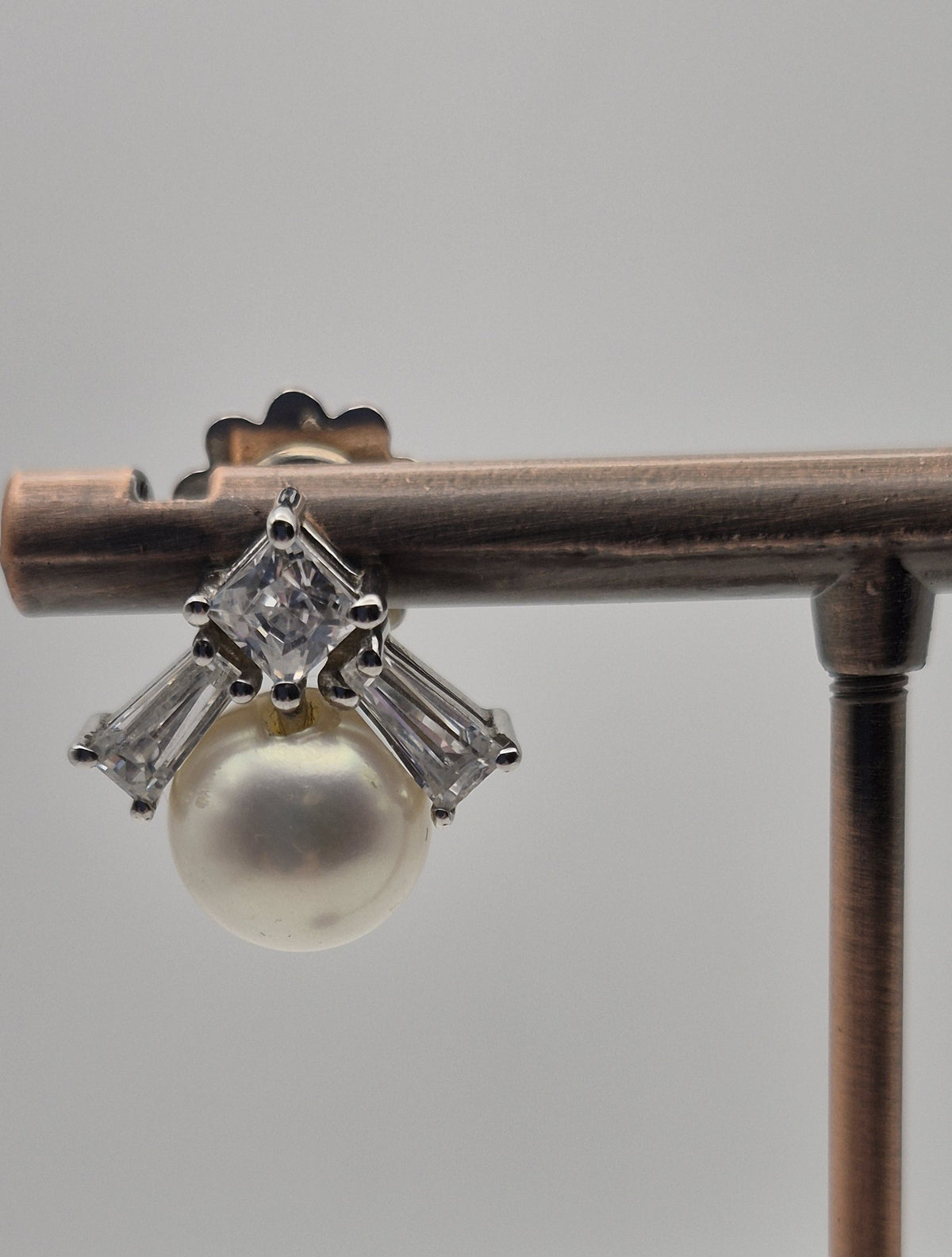 Orecchini Argento 925 Perle Giapponesi Zirconi | Atelier Orafo | nudo2
