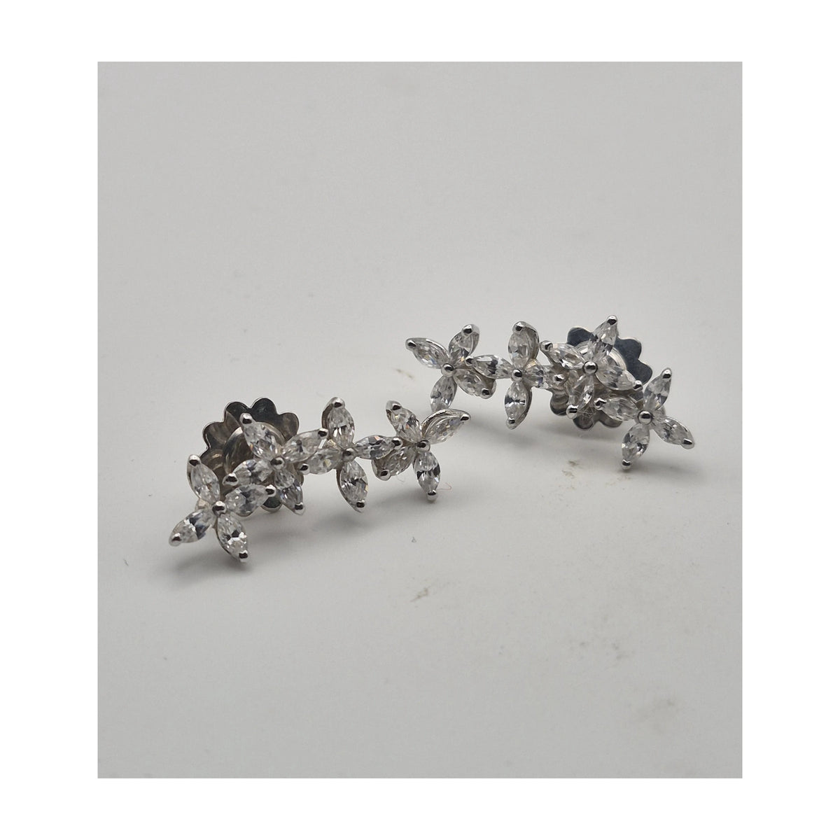 Orecchini Argento 925 Zirconi Navette | Atelier Orafo | master