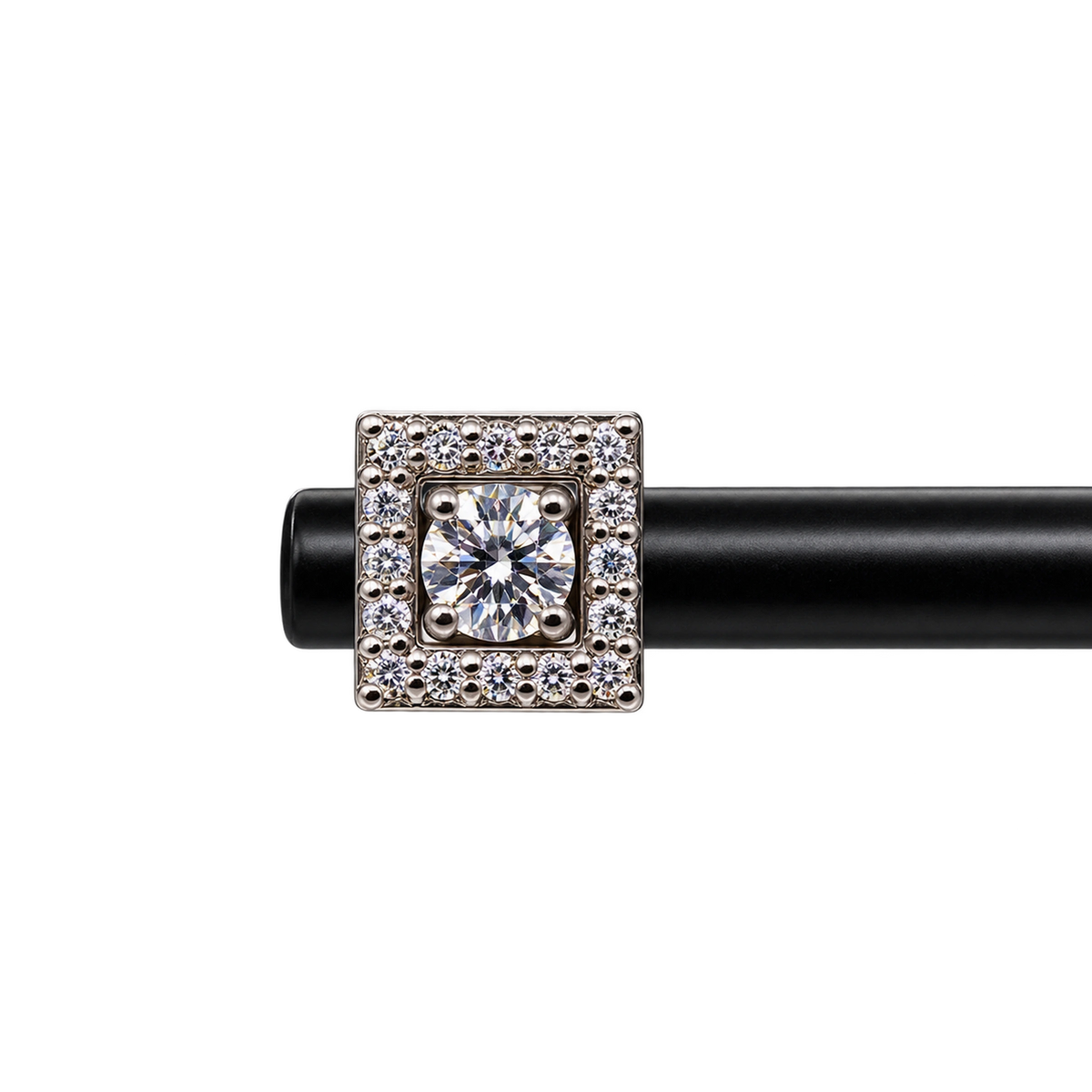Orecchini Oro Bianco 18kt con Diamanti Naturali | Atelier Orafo | nudo2