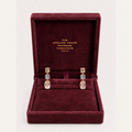 Orecchini Oro Rosa 18kt e Topazi Rosa e Azzurri con Scatola | Atelier Orafo | scatola2