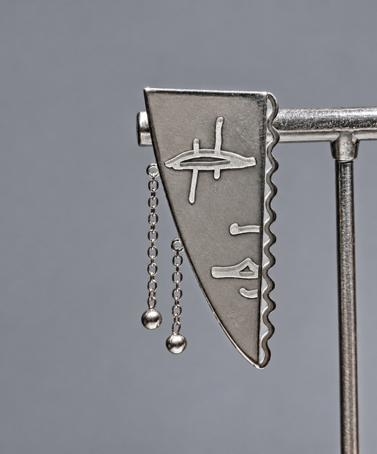 Orecchino Ti Amo Argento 925 | Atelier Orafo | supporto
