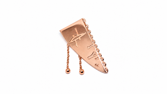 Orecchino Ti Amo Oro Rosa 9kt | Atelier Orafo | master